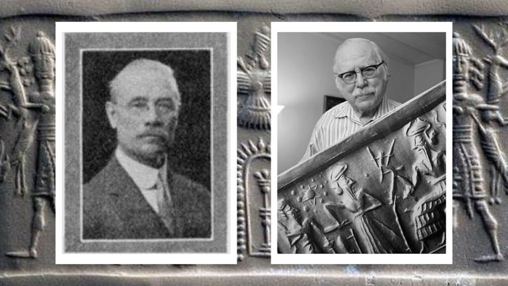 Anunnaki - Ancient Aliens. Nathaniel Schmidt (left) and Zecharia Sitchin (right)